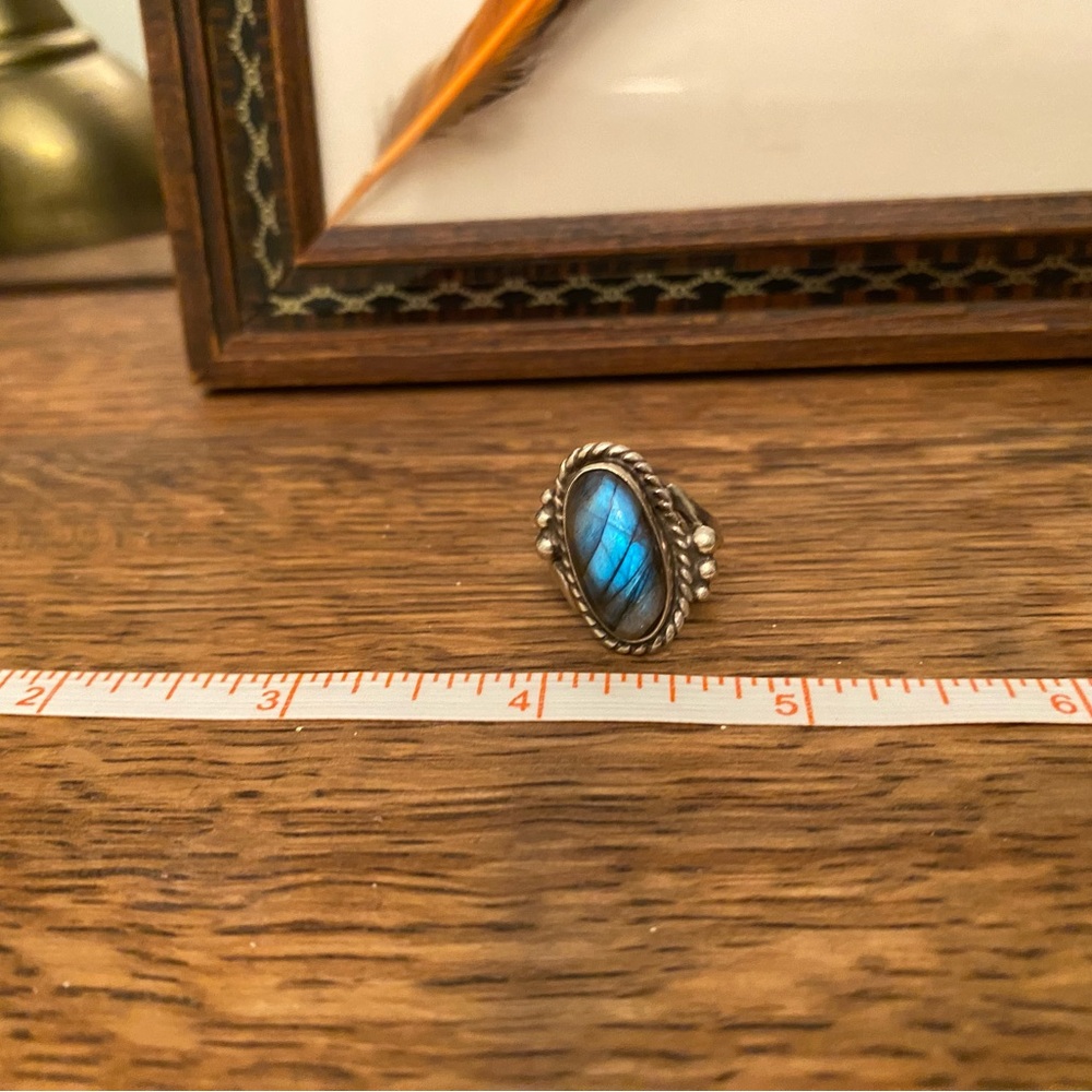 925 Labradorite Ring - Picture 5 of 11